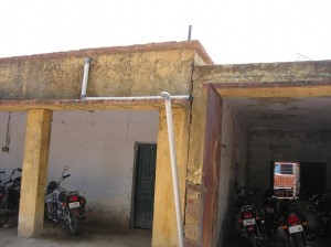 rainwater harvesting at the roof top of Mijramurad police station